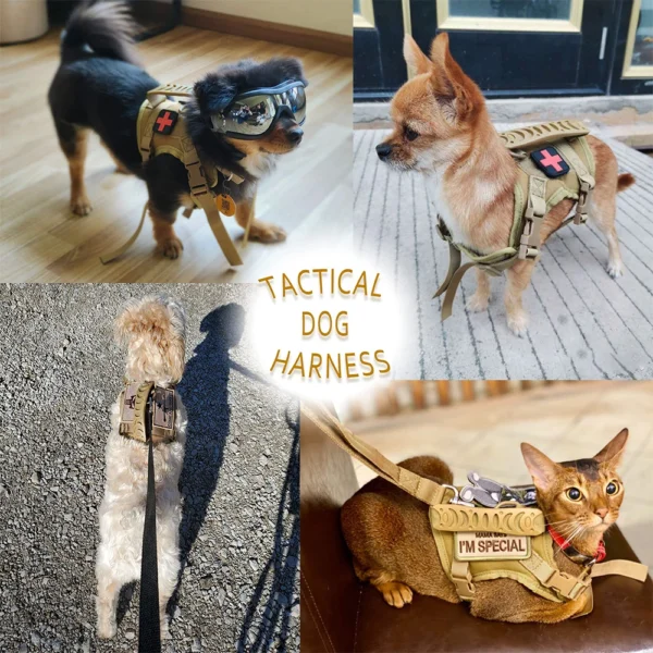 Puppy Tactical Dog Harness Adjusable