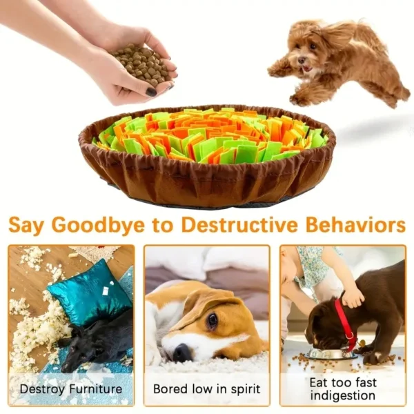 Washablble Dog Slow Feeding Mat Toy Dog Training Snuff mat
