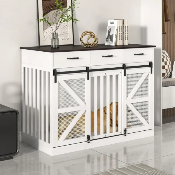 2-in-1 Farmhouse Dog Crate